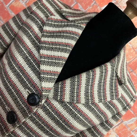 LOFT‎ Striped Cotton Blazer - Picture 2 of 8